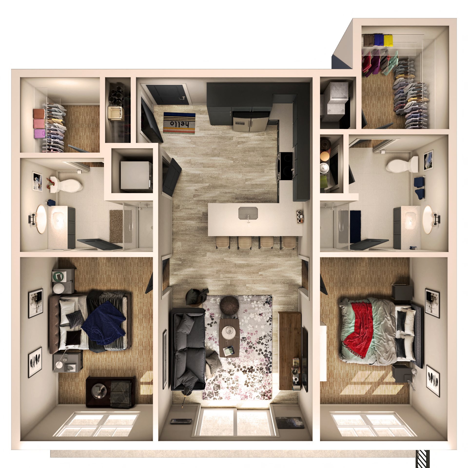 Two Bedroom Two Bedroom